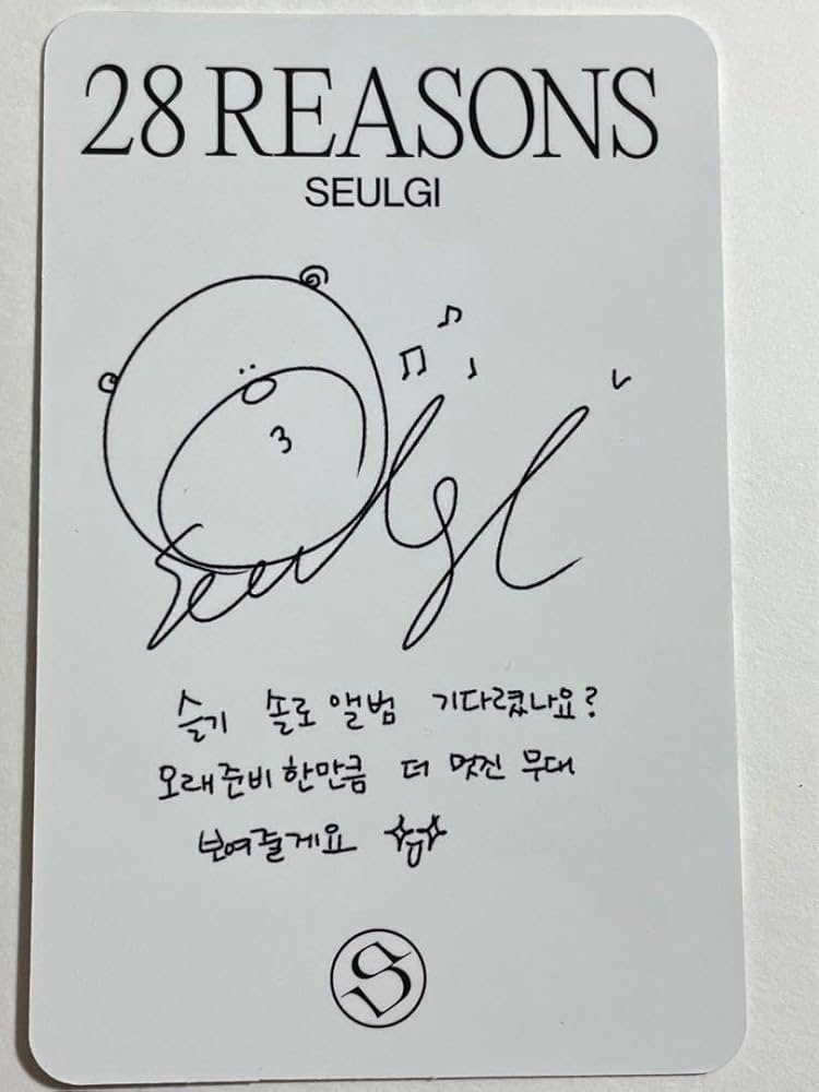 Amazon.co.jp: Red Velvet スルギ 28 Reasons トレカ グッズ カード