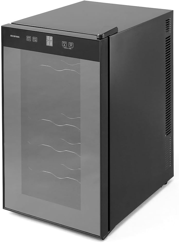 Amazon.co.jp: アイリスオーヤマ ペルチェ式ワインセラー 18本 50L