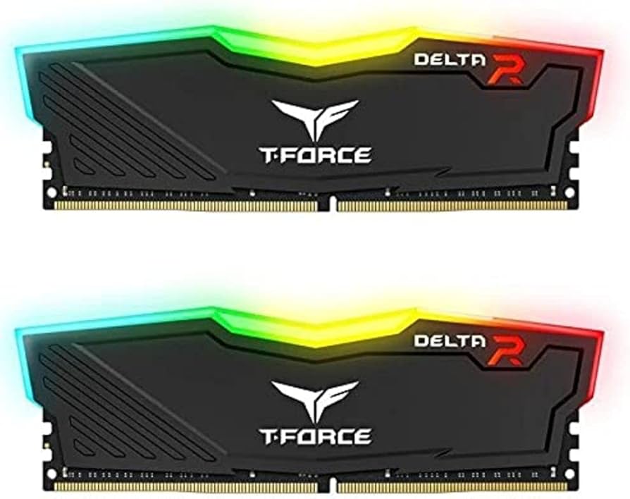TEAMGROUP Team T-Force Delta RGB DDR4 Gaming Memory, 2 x 8 GB