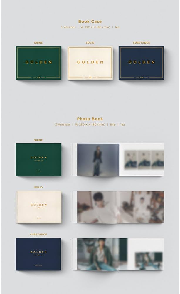 Amazon.com: [Set] BTS JUNGKOOK GOLDEN 1st Solo Album 3 Ver Set