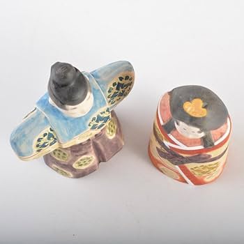 Amazon | 日展作家 北岡秀雄作 北秀窯 伝之雛 茜 立雛 雛人形 共箱 N