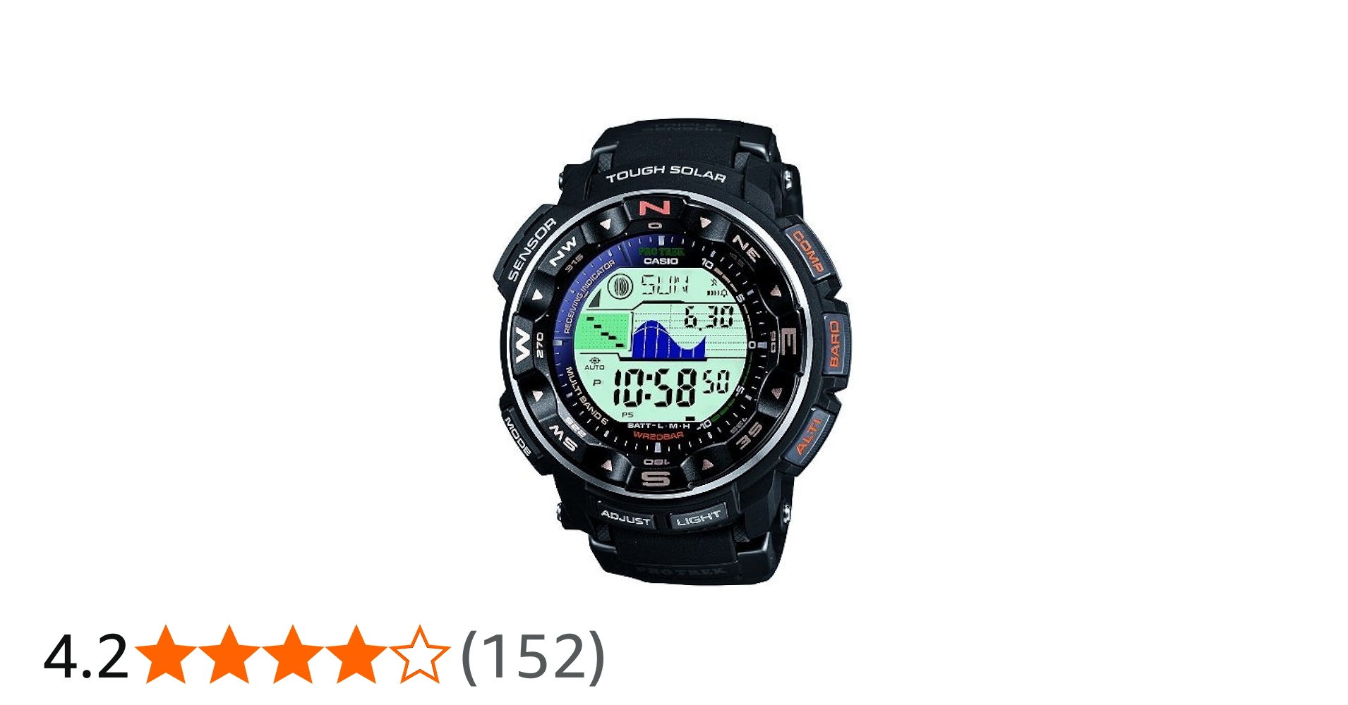 Amazon.co.jp: カシオ プロトレック(PRO TREK) 腕時計 ブラック メンズ