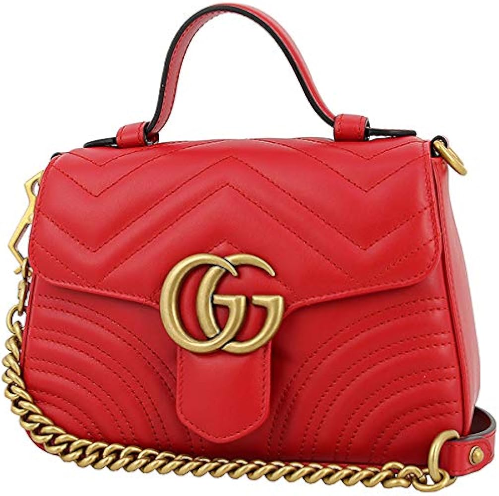 Amazon | [グッチ] ミニトップハンドルバッグ GGマーモント