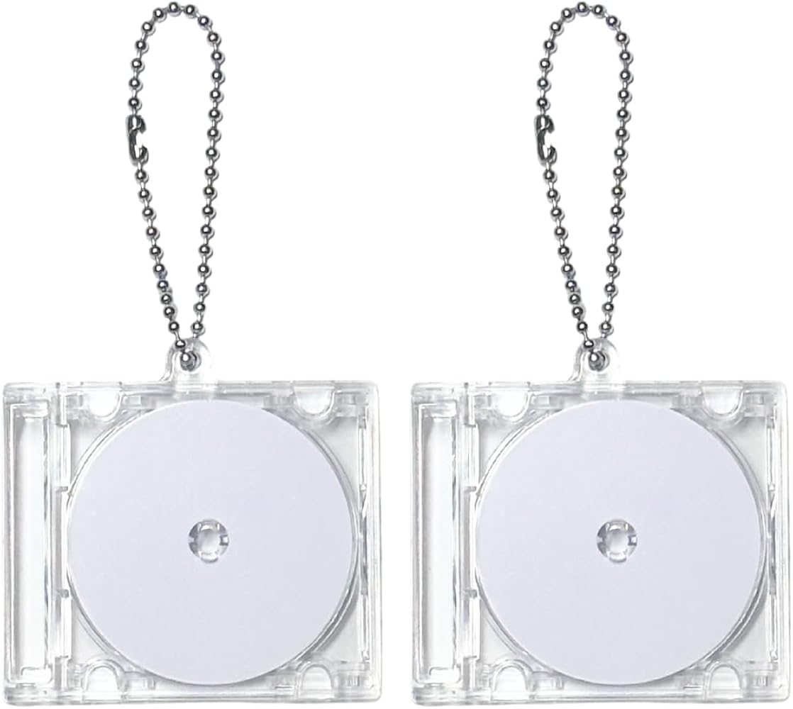 Amazon.co.jp: [eREC] NFC CD型キーホルダー《透明ケース付き》 2個・5