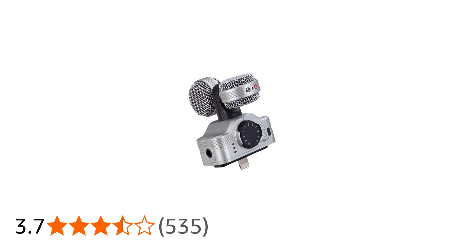 Amazon | ZOOM ズーム MSステレオマイクロフォン iPhone / iPad 用 iQ7