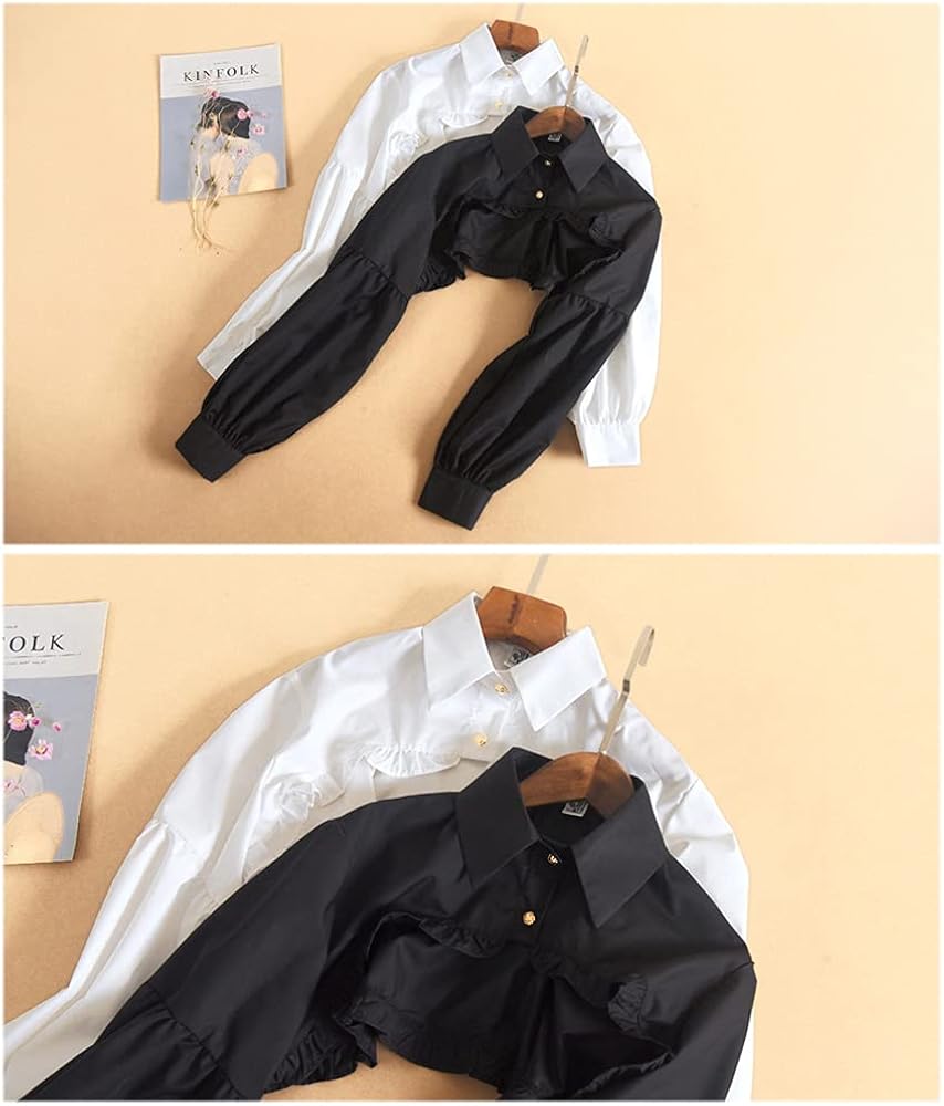 YAKEFJ Detachable Dickey Collar Blouse False Collar Half Shirt