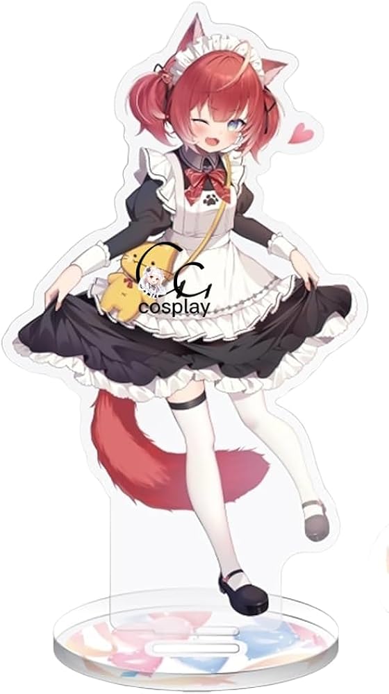 Amazon.co.jp: GGcosplay VTuber 赤見かるび メイド服 コスプレ衣装