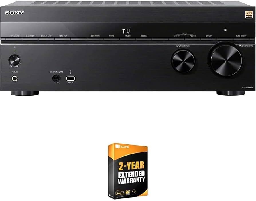 Amazon.com: Sony STR-AN1000 7.2 Channel Home Theater 8K A/V