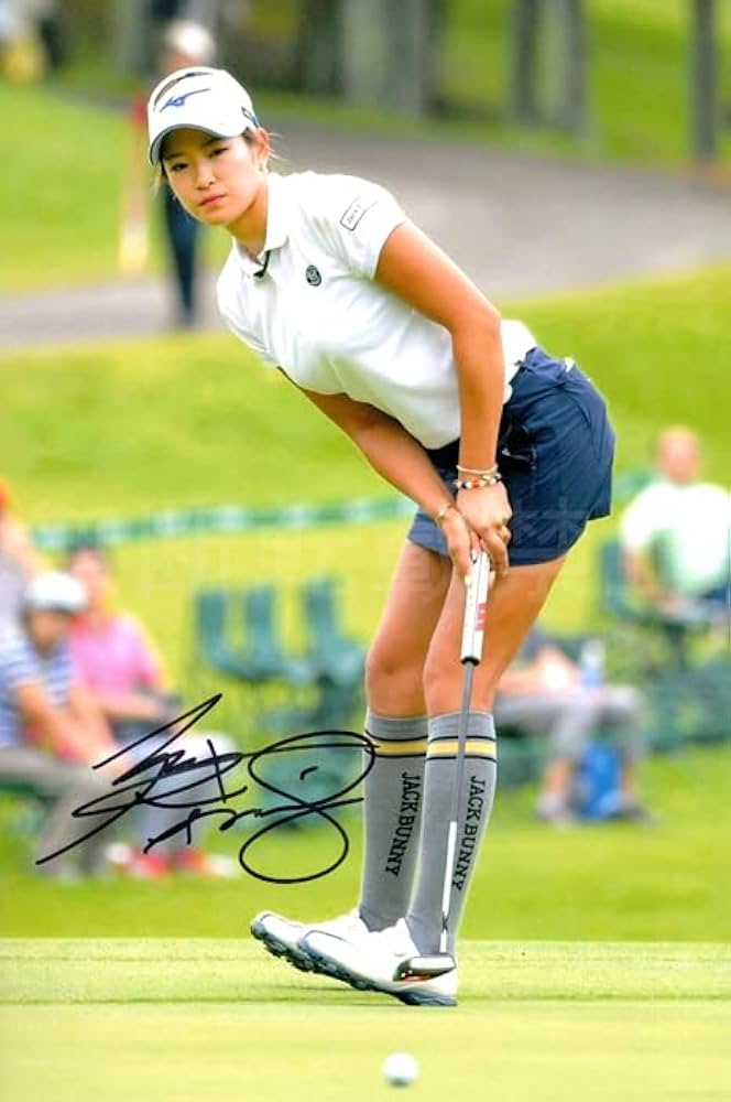 Amazon.co.jp: 原英莉花 直筆サインフォト 写真 女子ゴルフ : おもちゃ