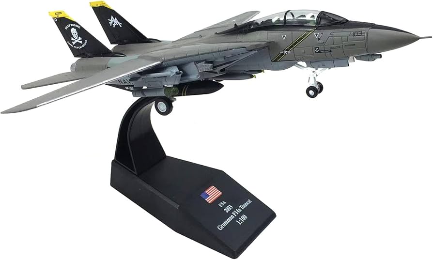 Amazon.co.jp: AZIZAT 1/100米海軍F-14トムキャット戦闘機金属軍用ダイ