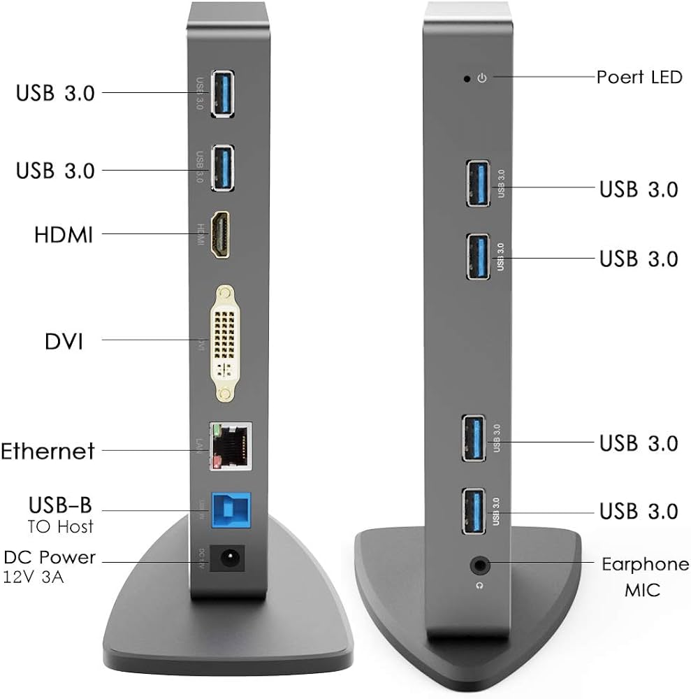 Amazon | Wavlink USB 3.0ユニバーサルドッキングステーションUSB-C縦