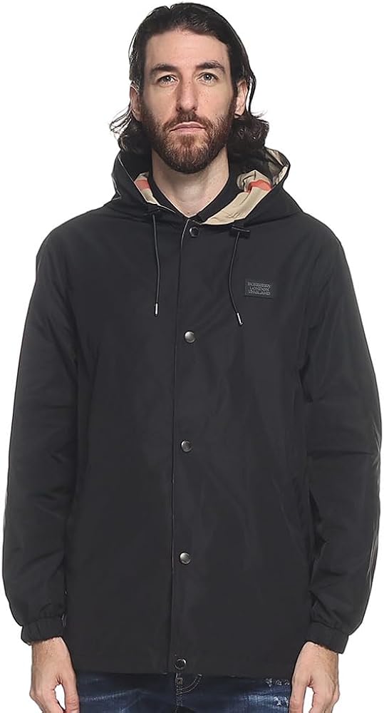 Amazon | [BURBERRY] (バーバリー) チェック リバーシブル フーデッド