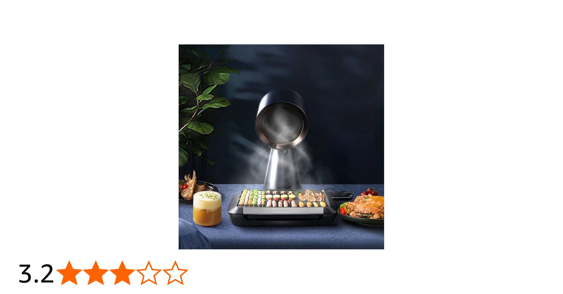 Amazon.co.jp: Bolani 卓上レンジフード ブラック テーブルクッキング