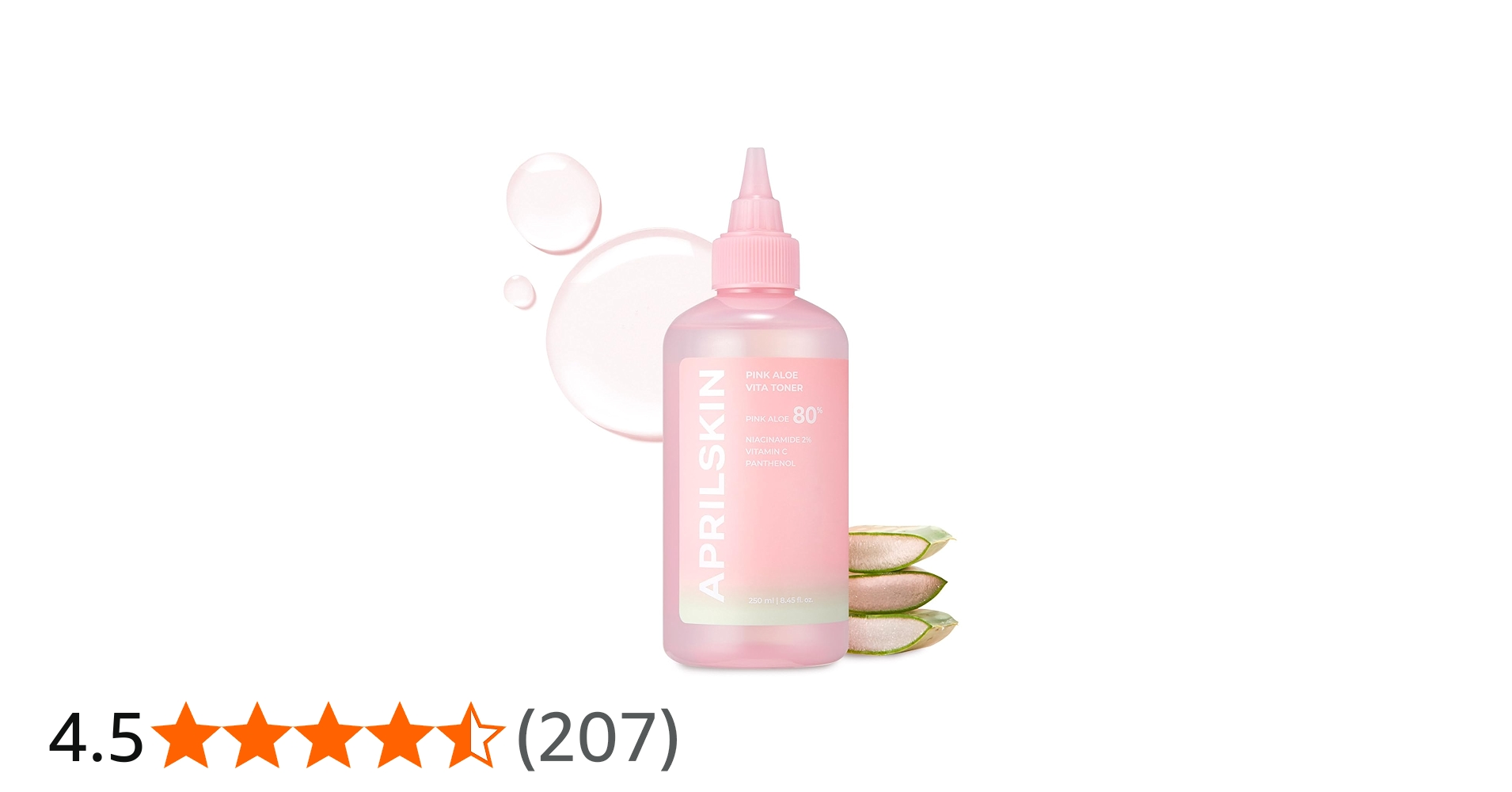 Amazon | エイプリルスキン ピンクアロエビタトナー 化粧水 アロエ80