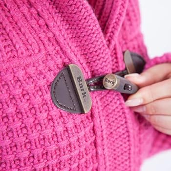 Amazon | [バーク] レディース ファー付き ニットダッフルコート