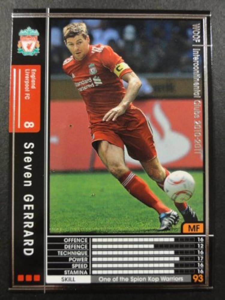 Amazon.co.jp: WCCF 10-11白黒カード 071 スティーブン・ジェラード