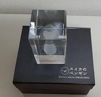 Amazon.co.jp: Suica Penguin 3D Glass with LED Light Base : Home