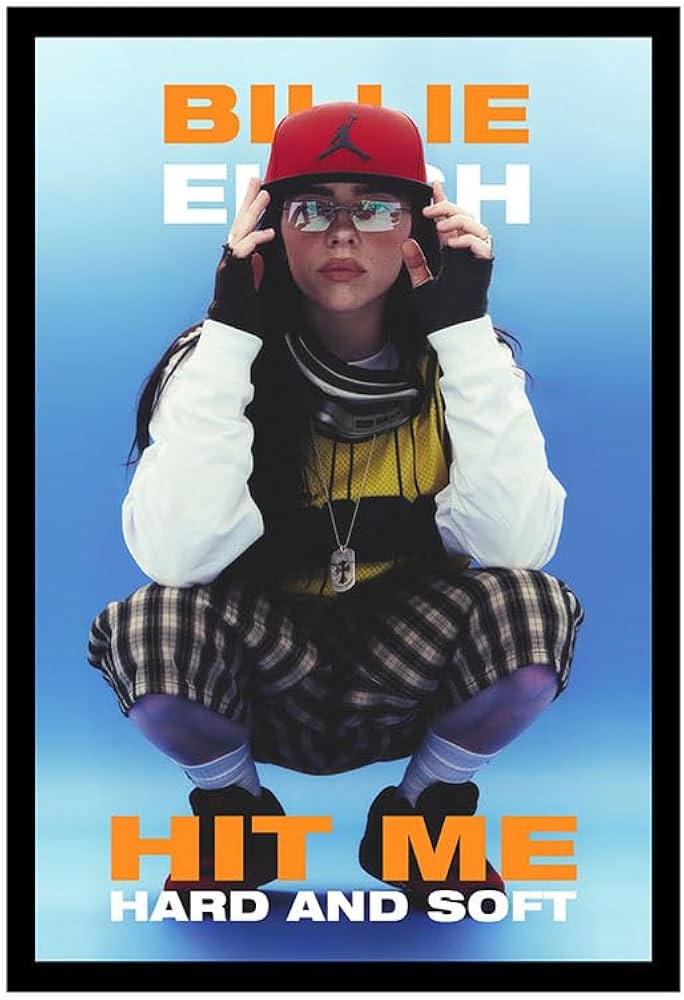 Billie Eilish Poster Hit Me Soft And Hard Music Album Cover Canvas
