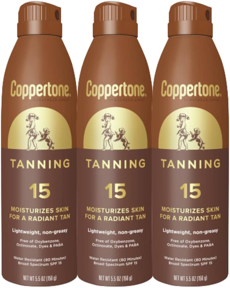 Amazon.com : Coppertone Tanning Sunscreen Spray with Broad