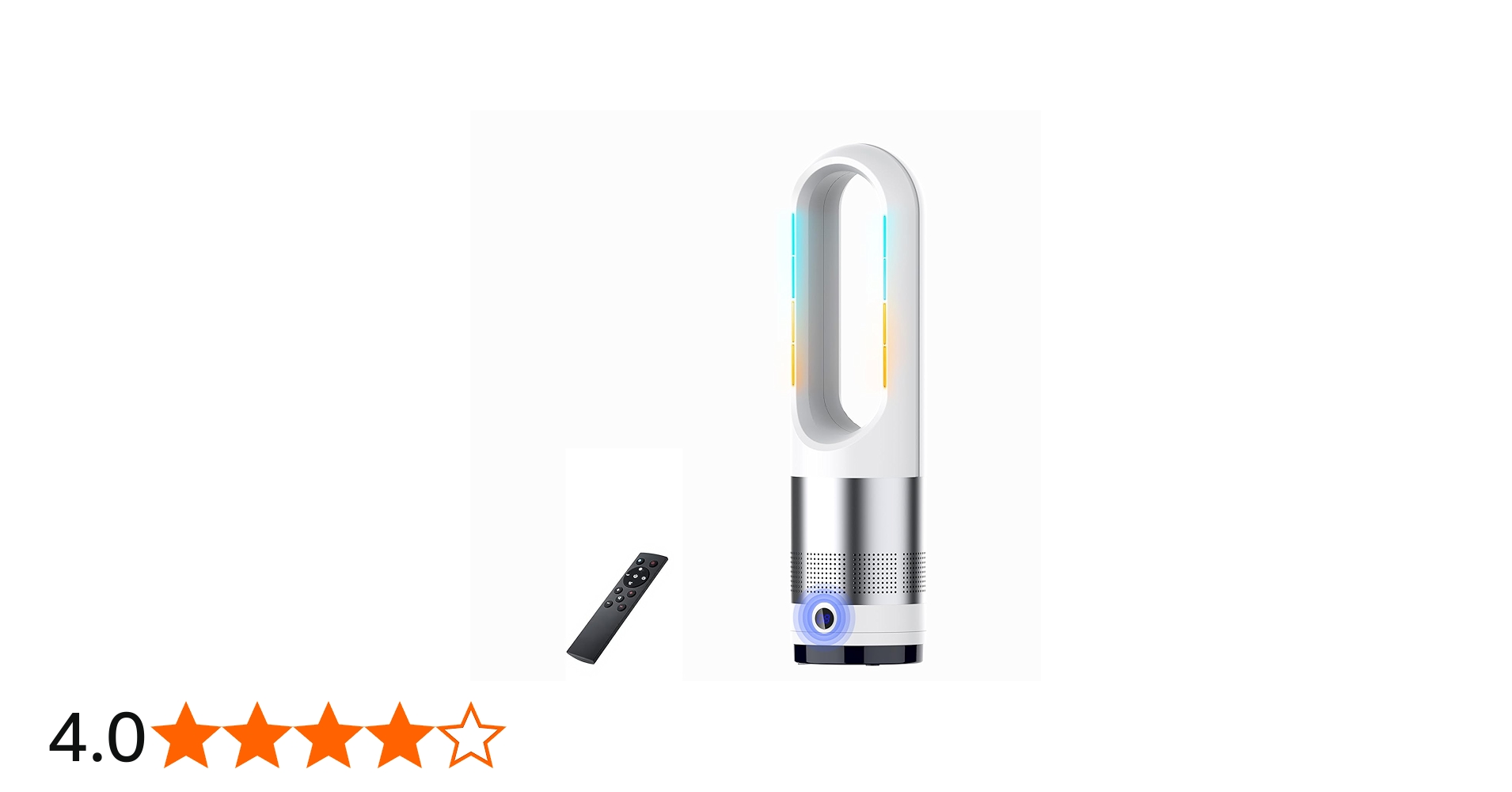 Amazon | 扇風機 羽なしタワーファン【2025冷暖兼用・羽根無し】8段階