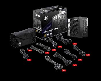 Amazon | MSI MPG A850G PCIE5 PC電源ユニット 850W ATX3.1/PCIe 5.1