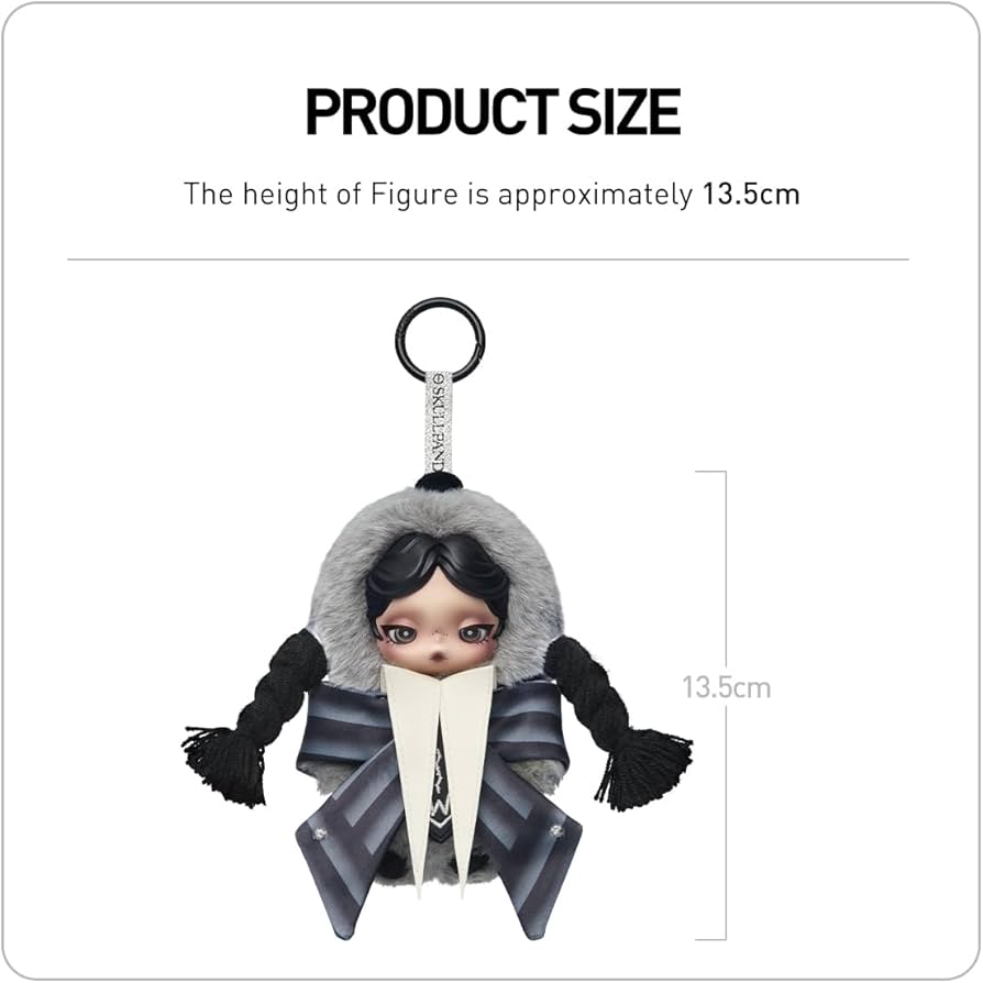 Amazon.co.jp: POP MART SKULLPANDA x Wednesday ぬいぐるみ