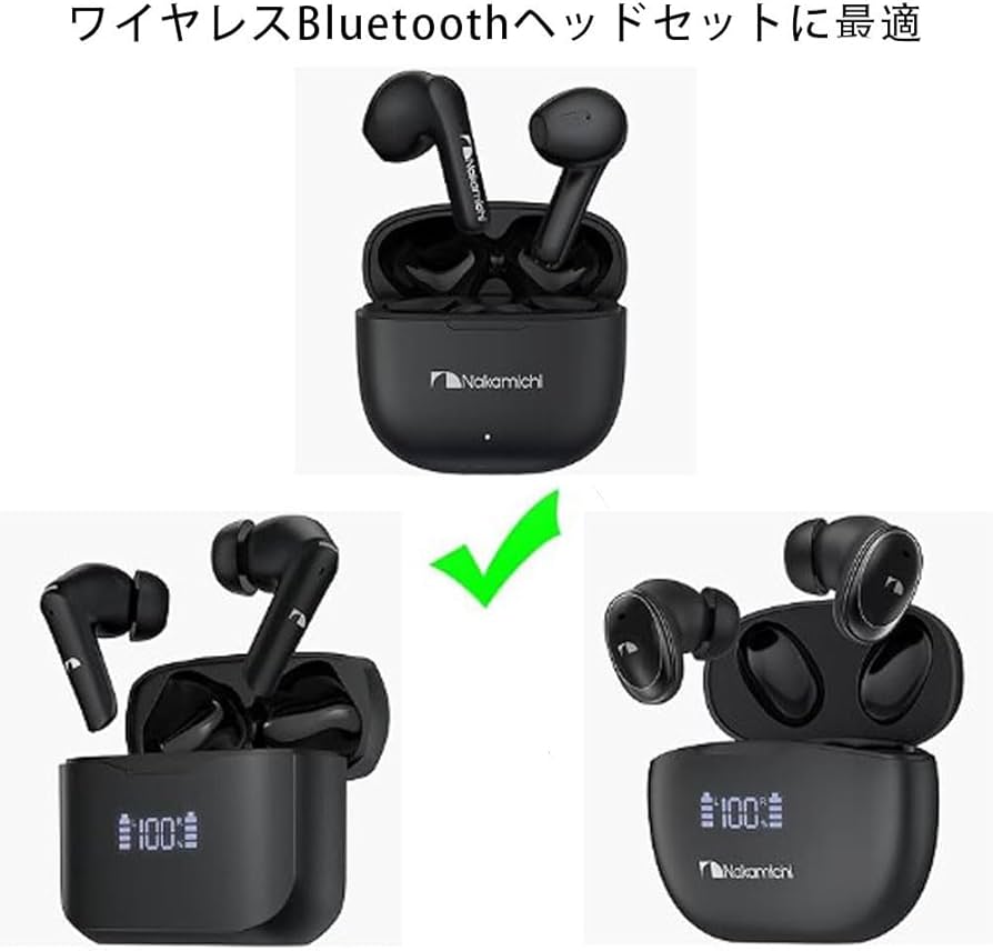 Amazon | For Nakamichi1 ナカミチ ワイヤレスイヤホン（tw022enc