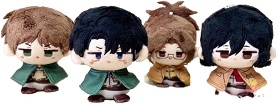 Amazon.co.jp: 進撃の巨人 グッズ ぬいぐるみ 人形 兵長 ミカサ エレン