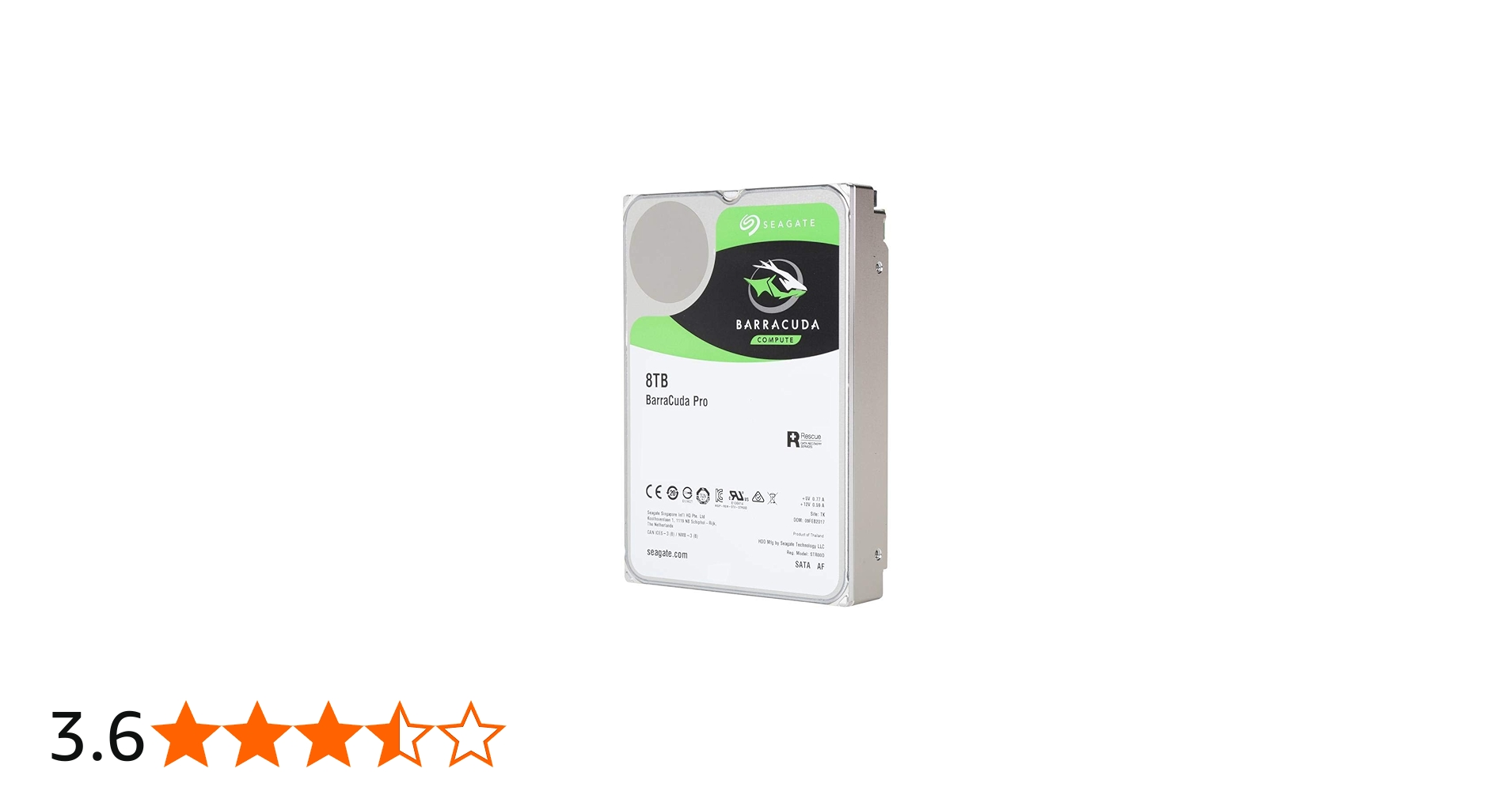 Amazon | ST8000DM0004 [BarraCuda Pro（8TB HDD 3.5インチ SATA 6G