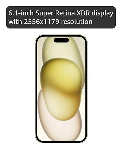 Amazon.com: Apple iPhone 15, 128GB, Yellow - Unlocked (Renewed
