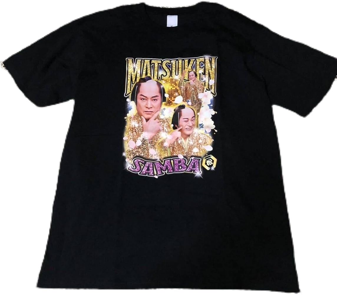 Amazon | ノーブランド品マツケンTシャツ黒XLマツケンサンバ松平健 | T