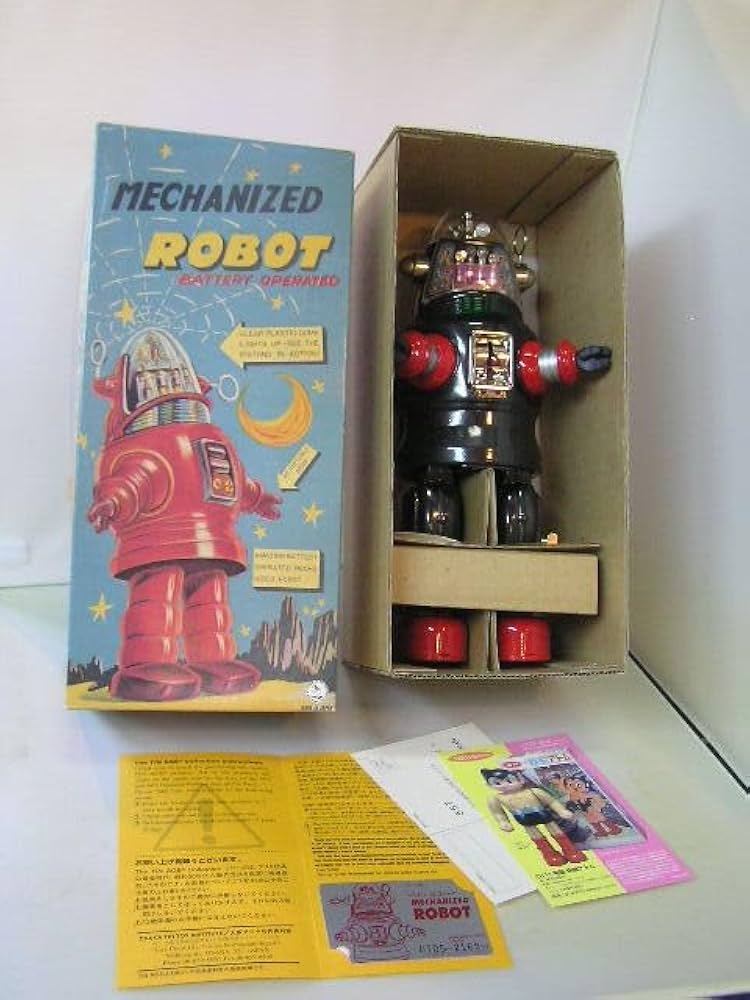 Amazon.co.jp: 大阪ブリキ ブリキ 電動歩行 Mechanized Robot メカ
