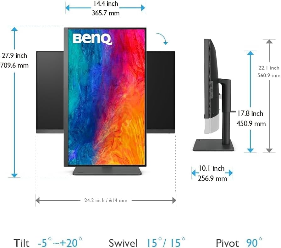 Amazon.com: BenQ PD2705U Mac-Ready AQCOLOR Monitor 27