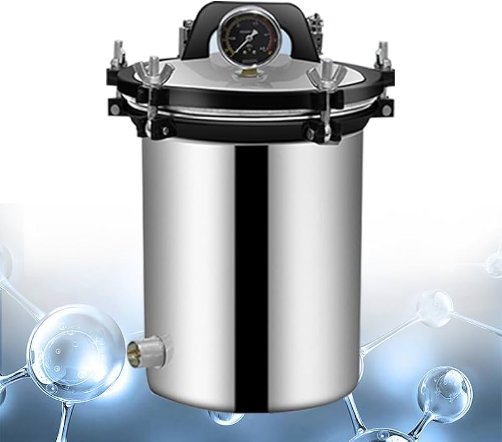 Amazon.co.jp: オートクレーブ 高圧蒸気滅菌器 24L 高温加圧 圧力蒸気