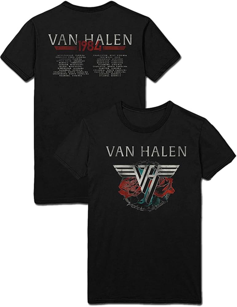 Amazon.com: Van Halen 84 Tour Official Tee T-Shirt Mens Unisex