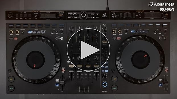 Amazon.com: AlphaTheta DDJ-GRV6 4 通道DJ 控制器,附凹槽電路: 樂器