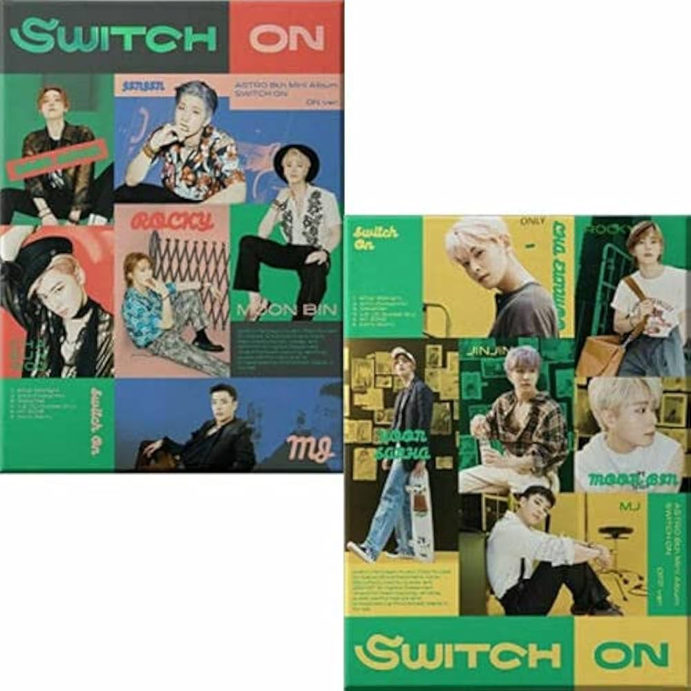 ASTRO [ SWITCH ON ] 8th Mini Album [ ON + OFF ] 2 VER FULL SET