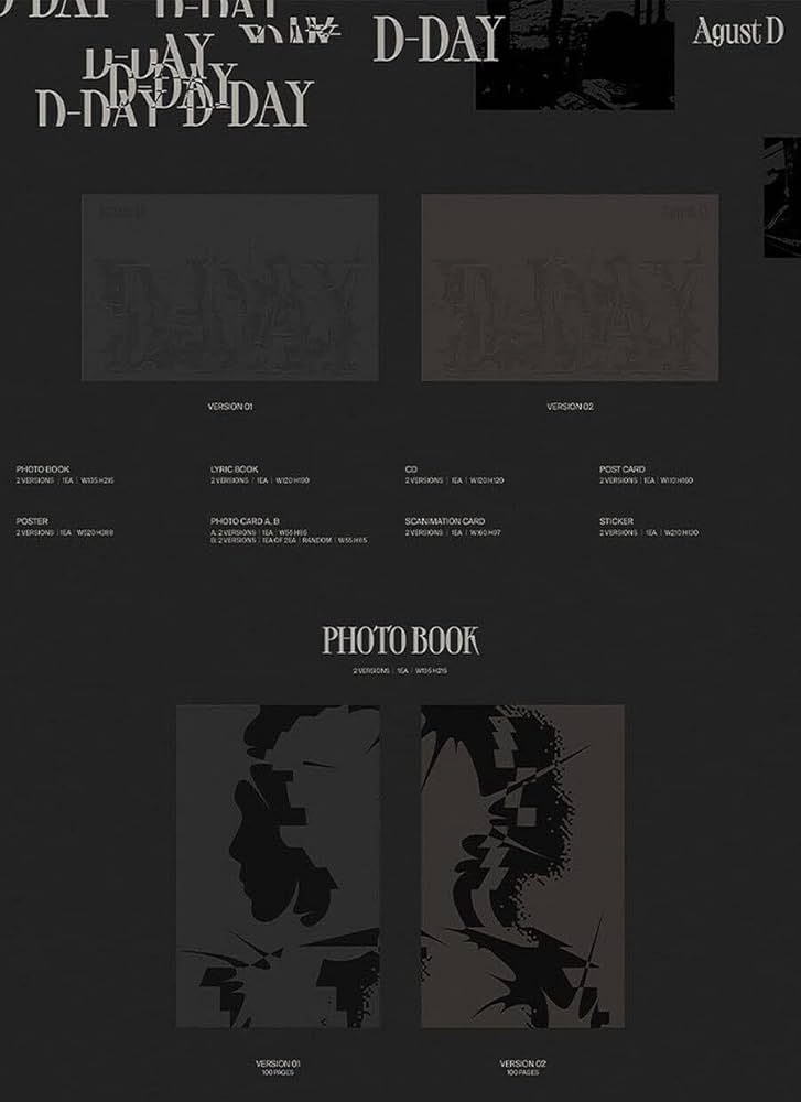 BTS, SUGA, MIN YOONGI, MIN YOON GI - BTS SUGA AGUST D D-DAY Album