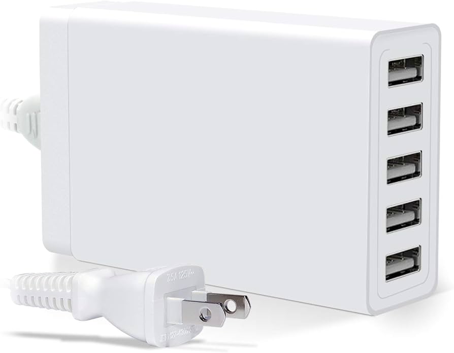 Amazon | ホワイトナッツ USB充電器 急速充電 USB Type-A 5ポート