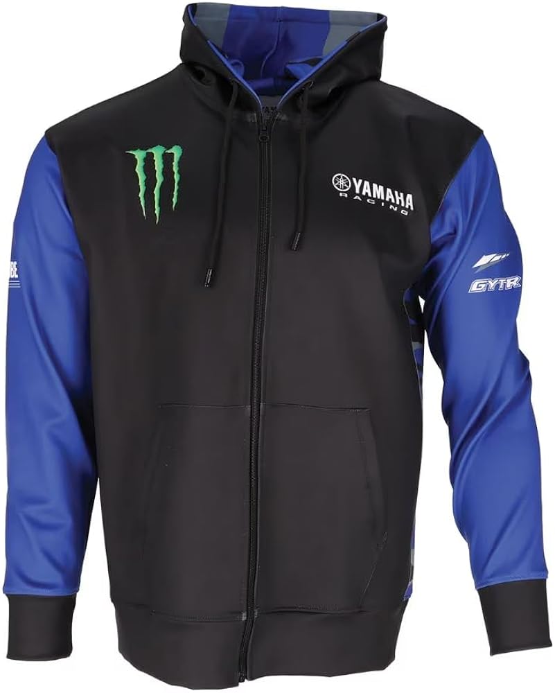 Amazon.com: YAMAHA NEW RACING MONSTER ENERGY MENS ZIP HOODIE GYTR
