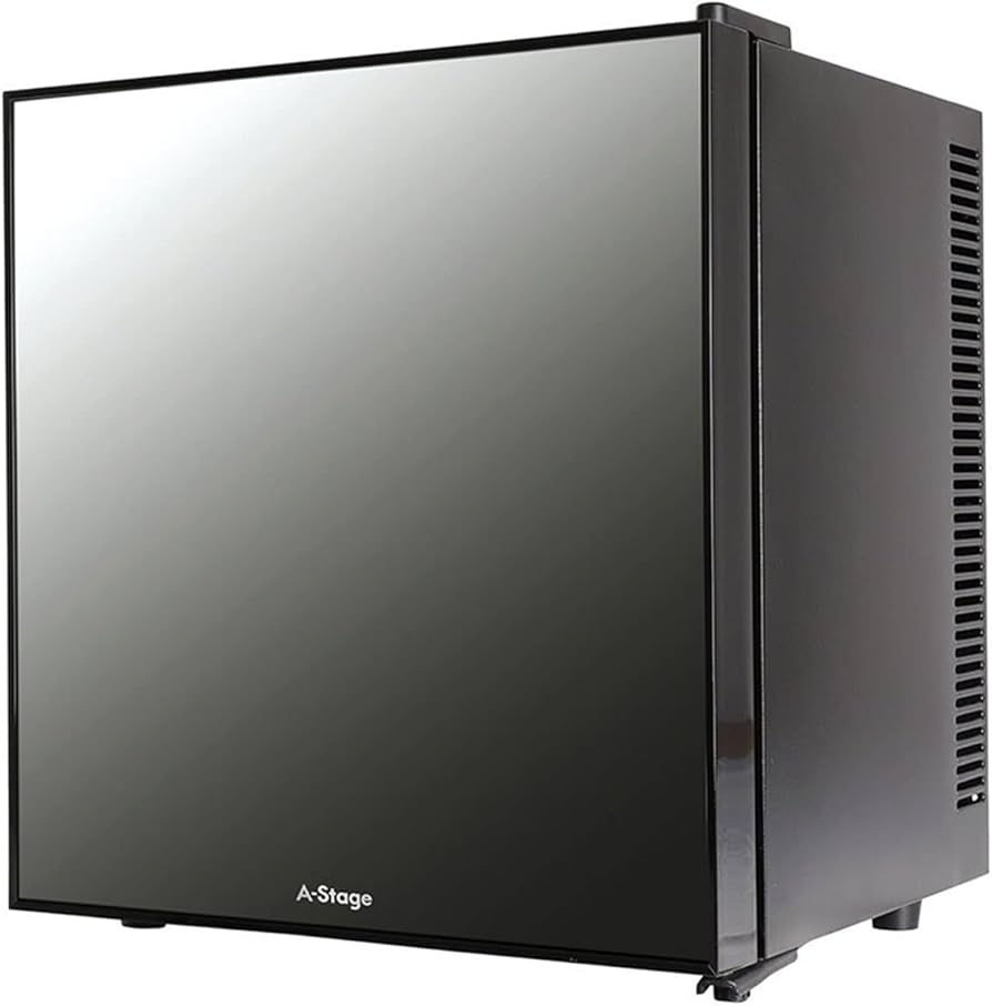 Amazon.co.jp: エーステージ 冷蔵庫 20L ミラーガラス扉 小型 静音 1