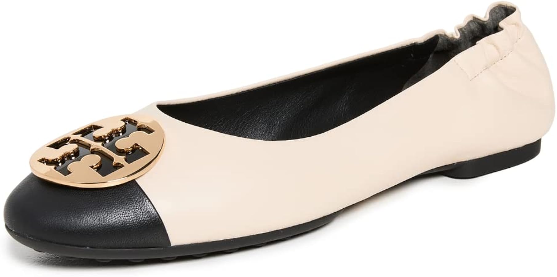 Amazon.com | Tory Burch Women's Claire Cap Toe Ballet Flats, New