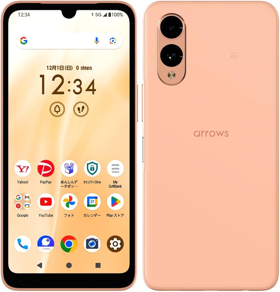 Amazon | Simフリー arrows We2 ライトオレンジ A402DC Softbankモデル
