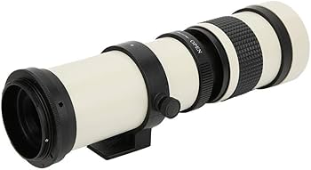 Amazon | 望遠鏡望遠レンズ、白420-800mm開口F/8.3-16フルマニュアル
