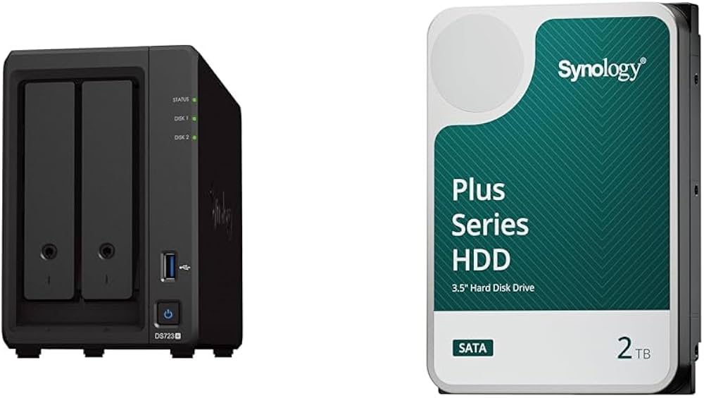 Amazon.co.jp: Synology NAS 2ベイ DiskStation DS723+ & Synology HDD