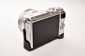 Amazon.com : Handmade Genuine Real Leather Half Camera Case Bag