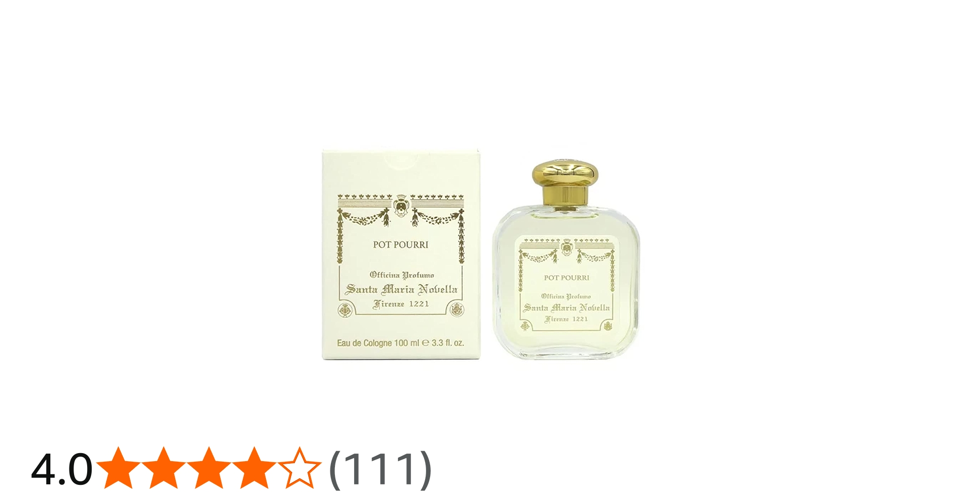 Amazon | サンタマリアノヴェッラ オーデコロン ポプリ 100ml [並行