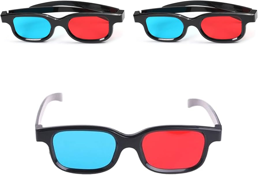 Amazon.co.jp: Aicosineg 3Dメガネ 赤青 3個入り 3Dメガネ 立体