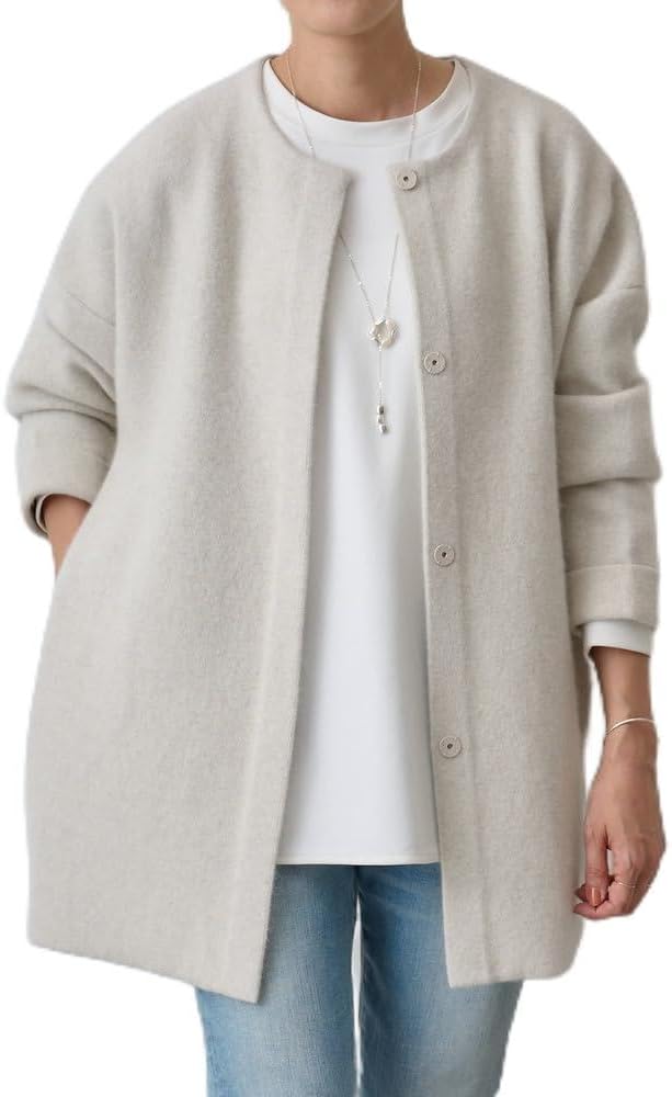 Amazon.co.jp: [BEARDSLEY] [ビアズリー] 洗えるニットコート