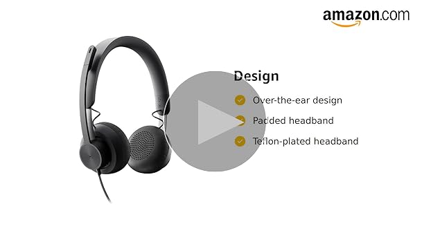 Amazon.com: Logitech Zone 750 Wired On-Ear Headset with Advanced